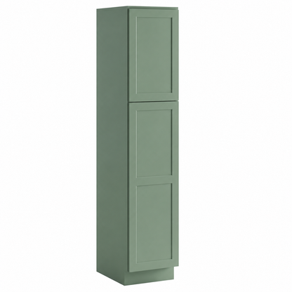 Jade Green Shaker 30"W Utility Pantry Cabinet with 2 Doors