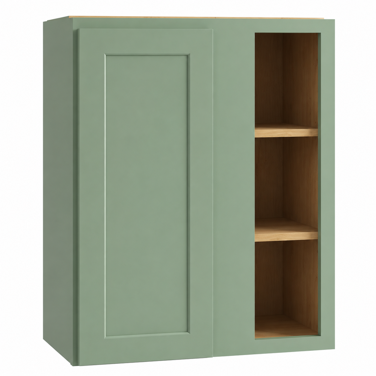 Jade Green Shaker 42″ H Wall Blind Cabinets