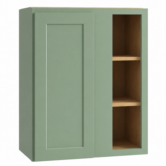 Jade Green Shaker 42″ H Wall Blind Cabinets