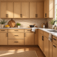 Slim Natural Oak Shaker Sample Door