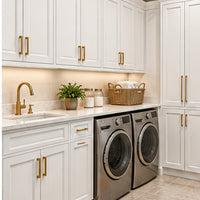 Warm Ivory Inset White Shaker Sample Door
