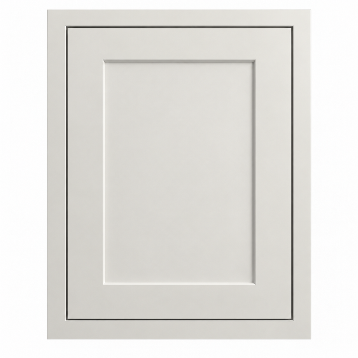 Warm Ivory Inset White Shaker Sample Door