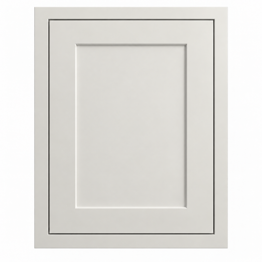 Warm Ivory Inset White Shaker Sample Door