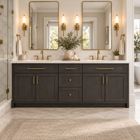 Warm Ivory Inset Gray Shaker Sample Door