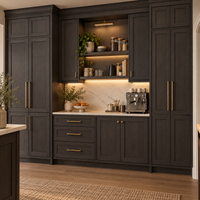 Warm Ivory Inset Gray Shaker Sample Door