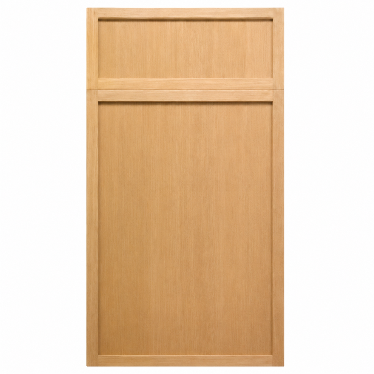 Wooden cabinet door with a slatted design on a white background |USA Cabinets Outlet |