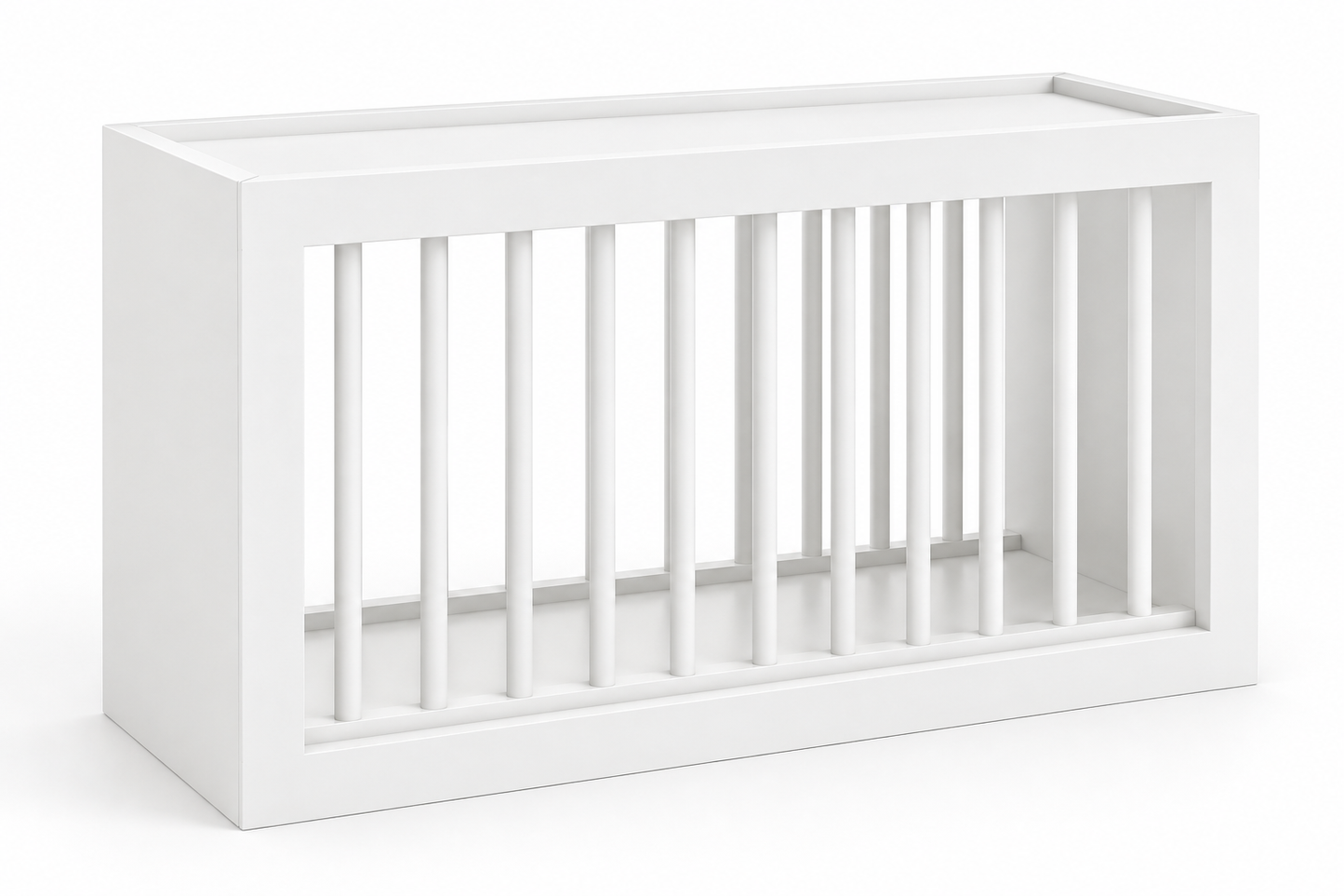 Slim White Shaker Wall Plate Rack Cabinet - 30"W x 15"H x 12"D