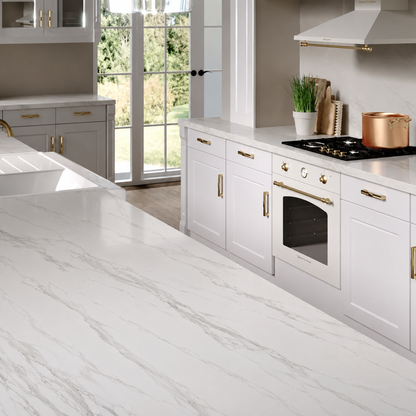 Calacatta Alpine Gold Quartz