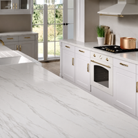 Statuario Gold Quartz Countertop (Calacatta Alpine Gold)