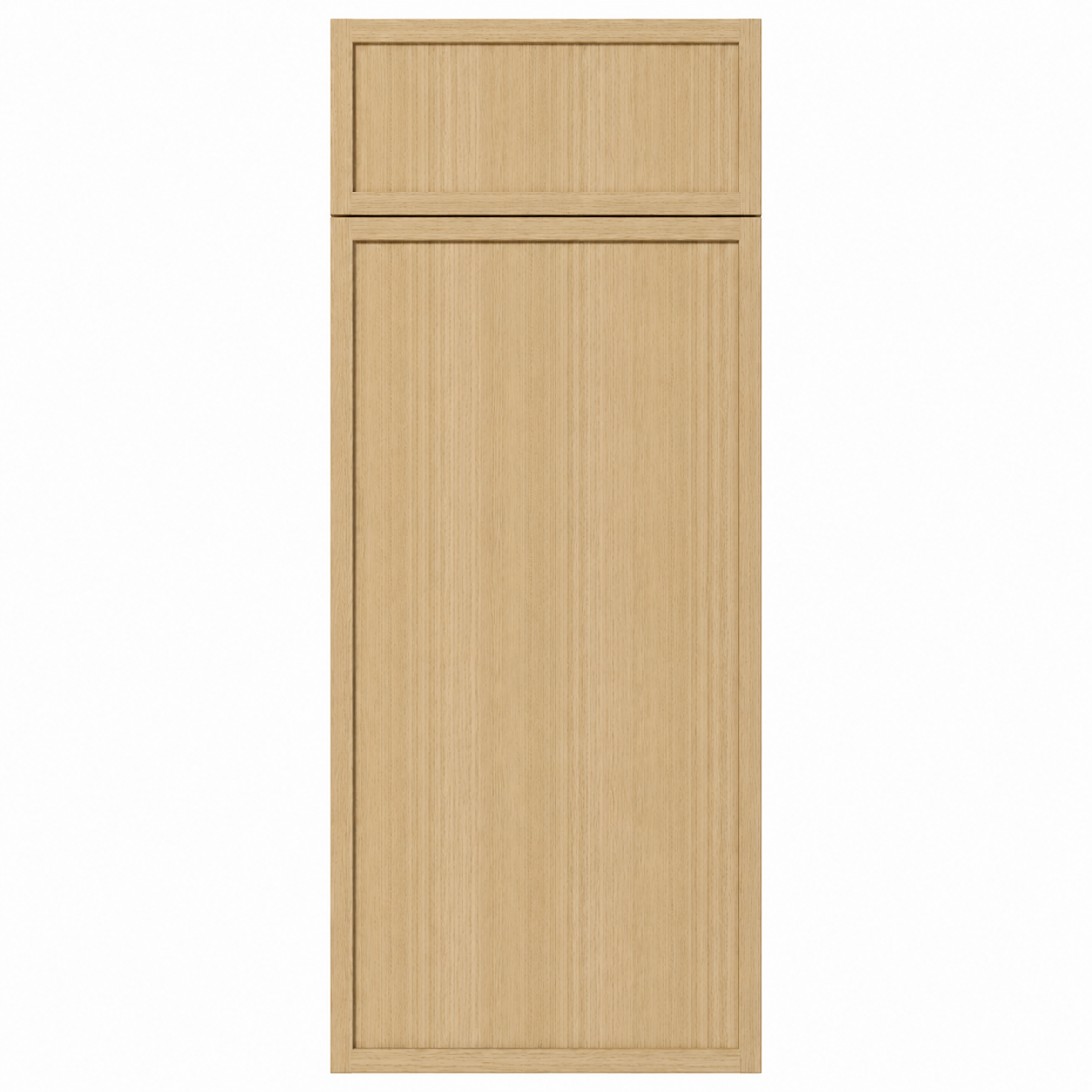 Wooden cabinet door with a horizontal slat design on a white background |USA Cabinets Outlet | 