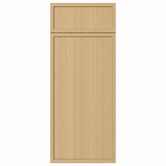 Wooden cabinet door with a horizontal slat design on a white background |USA Cabinets Outlet | 