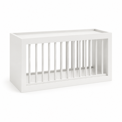 White Shaker Wall Plate Rack Cabinet - 30"W x 15"H x 12"D