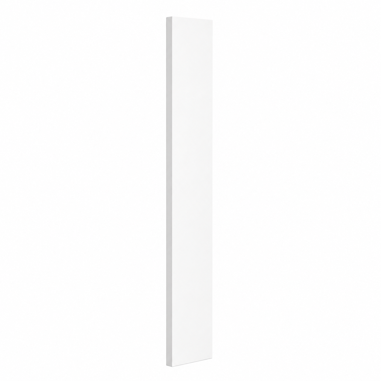 A tall, narrow white rectangular panel or board shown upright against a plain white background | USA Cabinets Outlet |