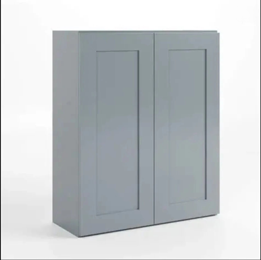 Gray Shaker 36″ H Double Door Wall Cabinet