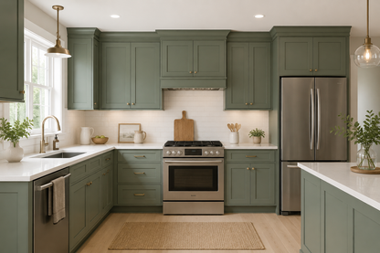Green Shaker Dishwasher Return Panel