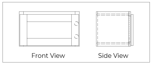 Single_Door_Wall_Cabinet_View USACabinetsOutlet