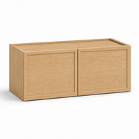 Slim Shaker Oak 15″ H Double Doors Wall Cabinet