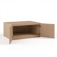Slim Shaker Oak 24″ H Double Doors Wall Cabinet