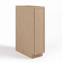 Slim Shaker Oak Spice Pull Base Cabinet