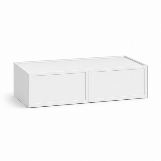 Slim Shaker White  12″H Double Doors Wall Cabinet