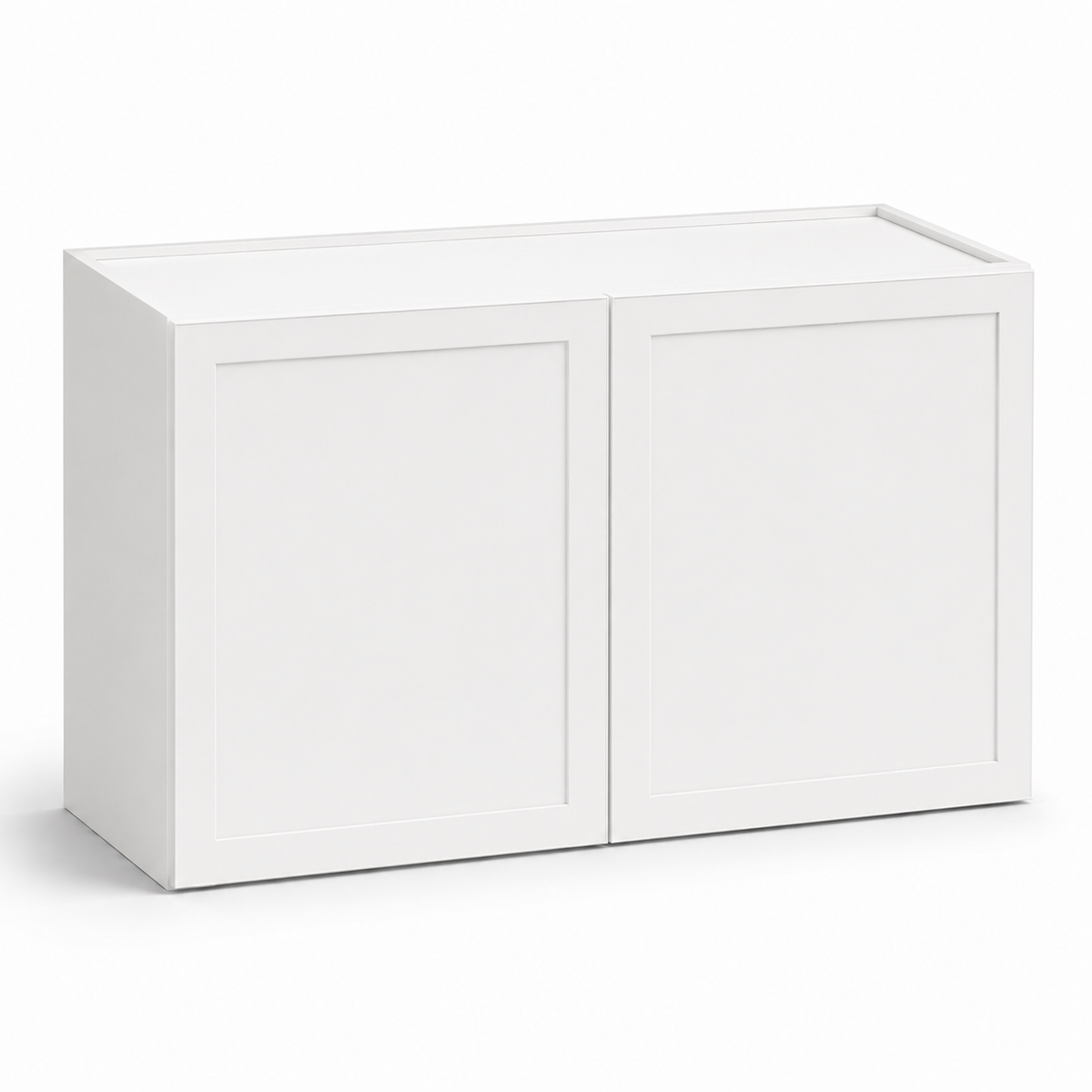 Slim Shaker White 21″ H Double Doors Bridge Cabinet