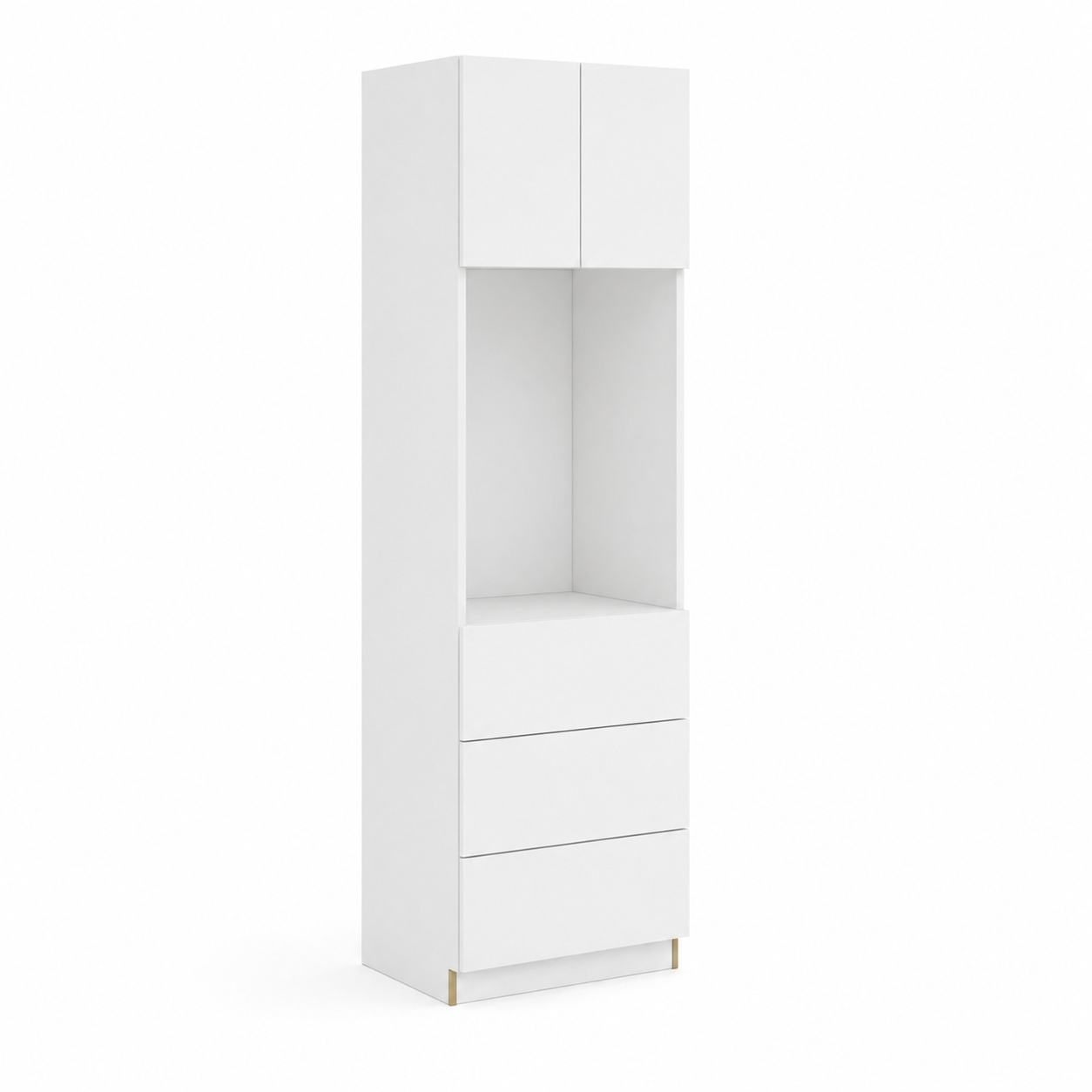 Slim Shaker White 27"D Oven Pantry Cabinet