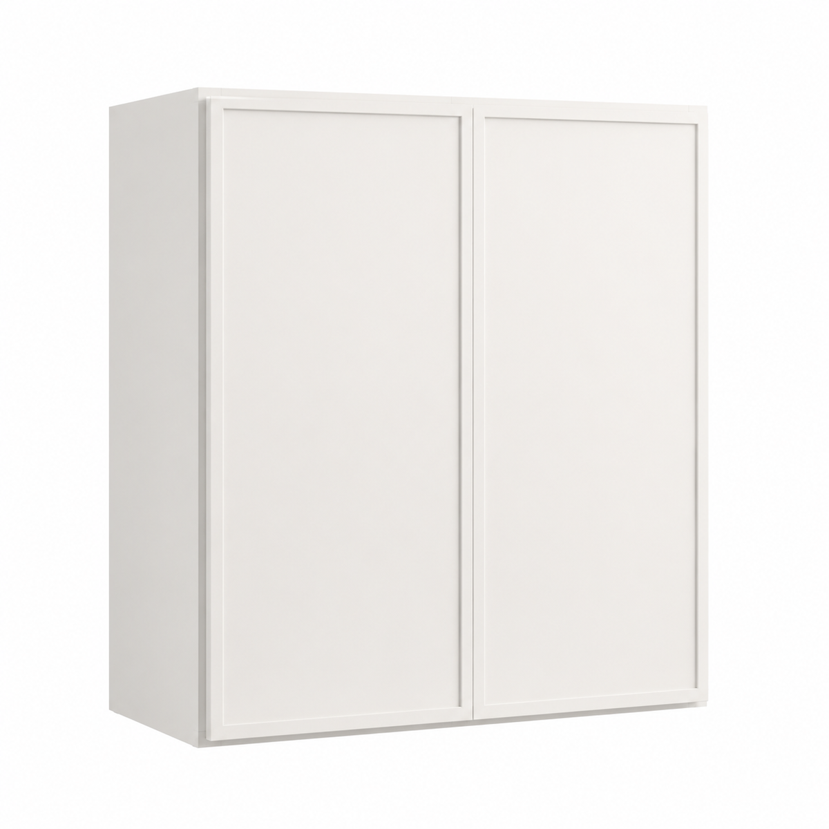 Slim Shaker White 30″ H Double Doors Wall Cabinet