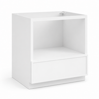 Slim Shaker White Microwave Base Cabinet