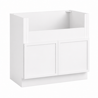 Slim White Shaker Farmhouse Sink Base Cabinet – 2 Doors