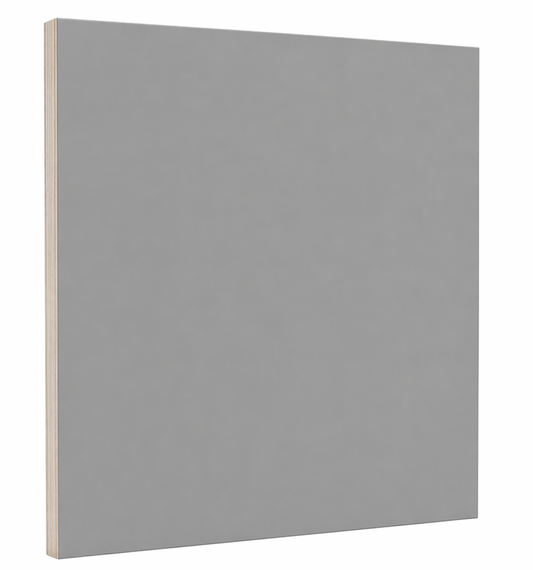Gray Finished Plywood Panel 27" H