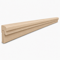 Unfinished Shaker Light Rail Moulding