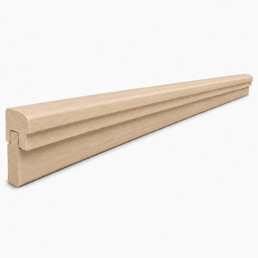 Unfinished Shaker Light Rail Moulding