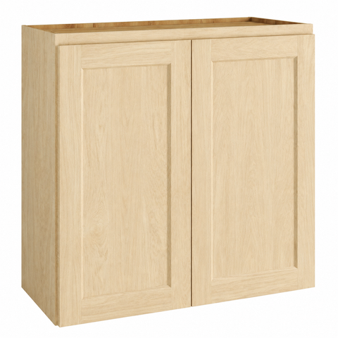 Unfinished Shaker 42″H Double Door Wall Cabinet