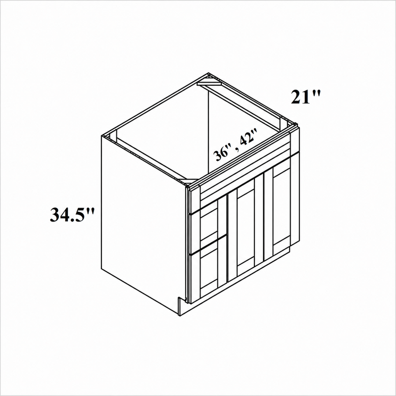 VSDL36_2Dview_1 USACabinetsOutlet