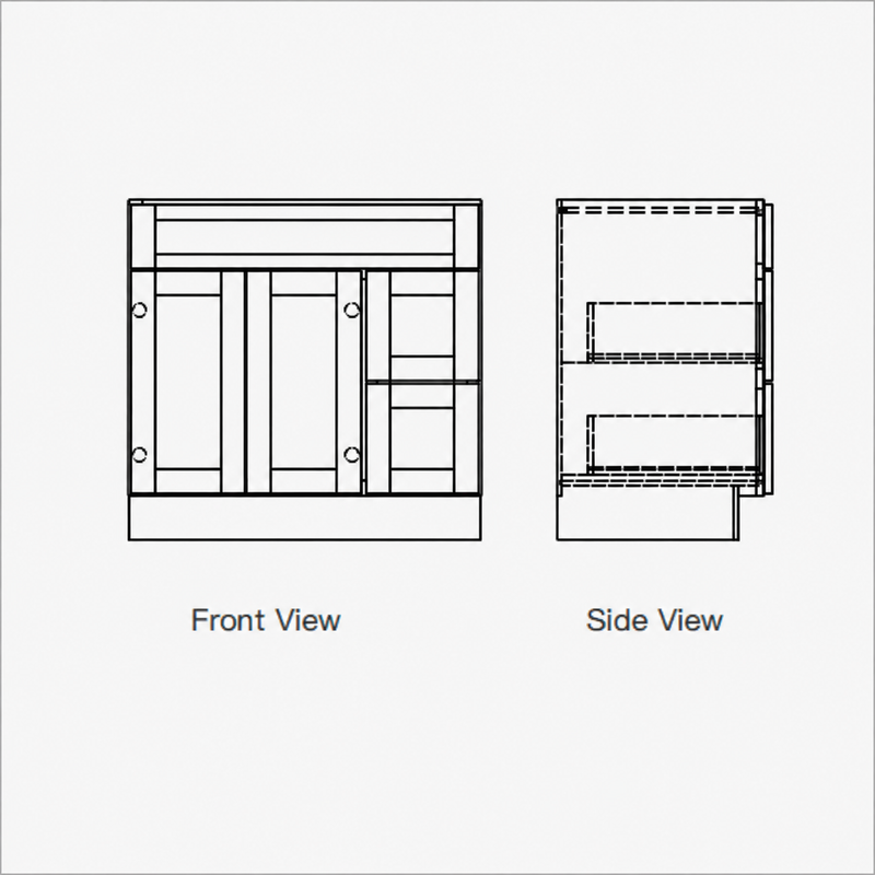 VSDR36_2D_view_2_USA_Cabinets_Outlet USACabinetsOutlet