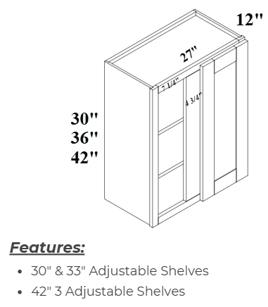 Wall_Blind_Corner_Cabinet_2D USACabinetsOutlet