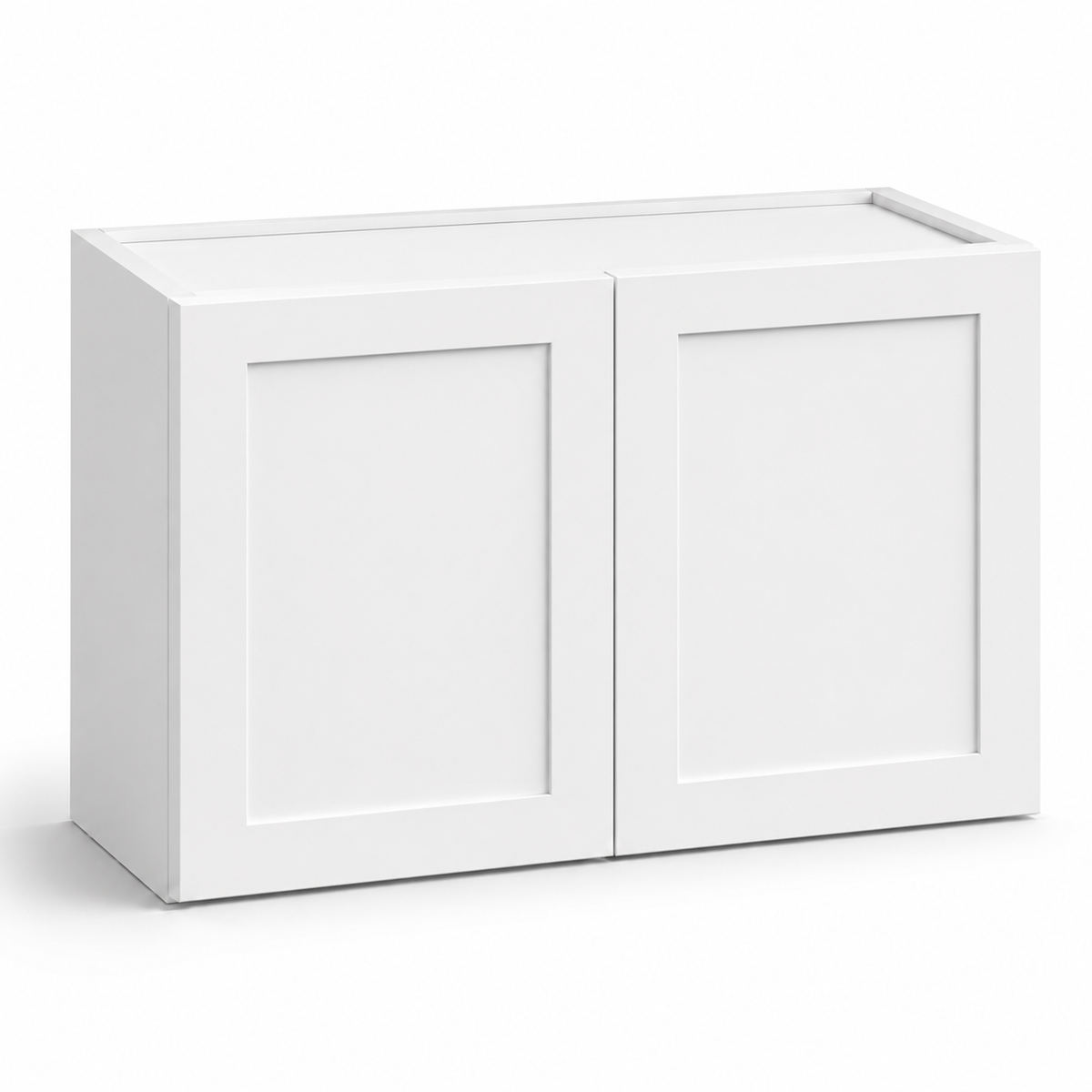 White Shaker 21″ H Double Doors Bridge Cabinet