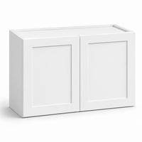 White Shaker 21″ H Double Doors Bridge Cabinet