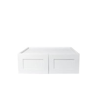 White Shaker 24″ H Double Doors Wall Cabinet