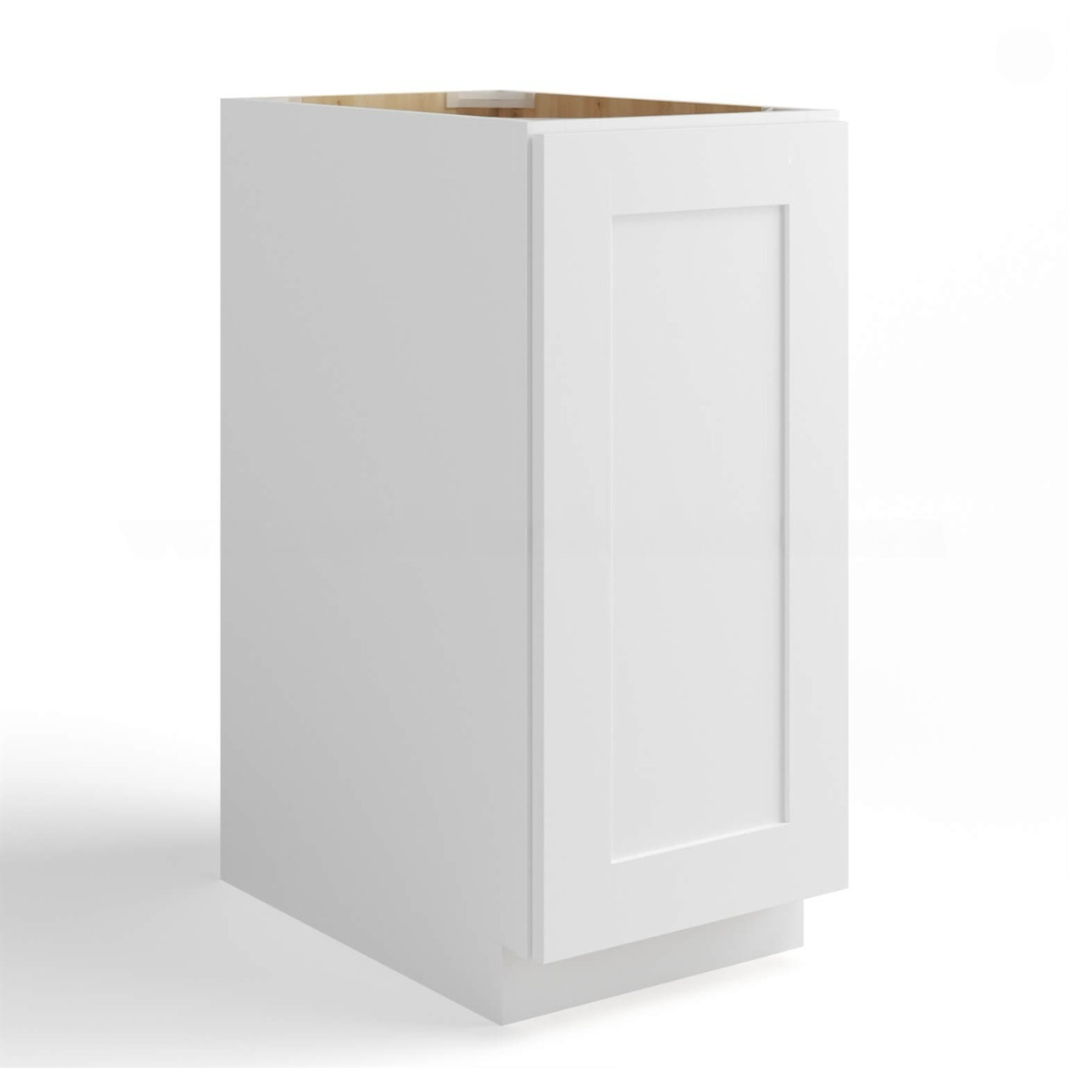 White Shaker Base Cabinet Single Door Full Height