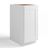 White Shaker Base Cabinet Single Door Full Height