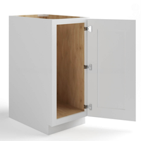 White Shaker Base Cabinet Single Door Full Height