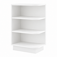 White Shaker Base End Shelf (Reversible)