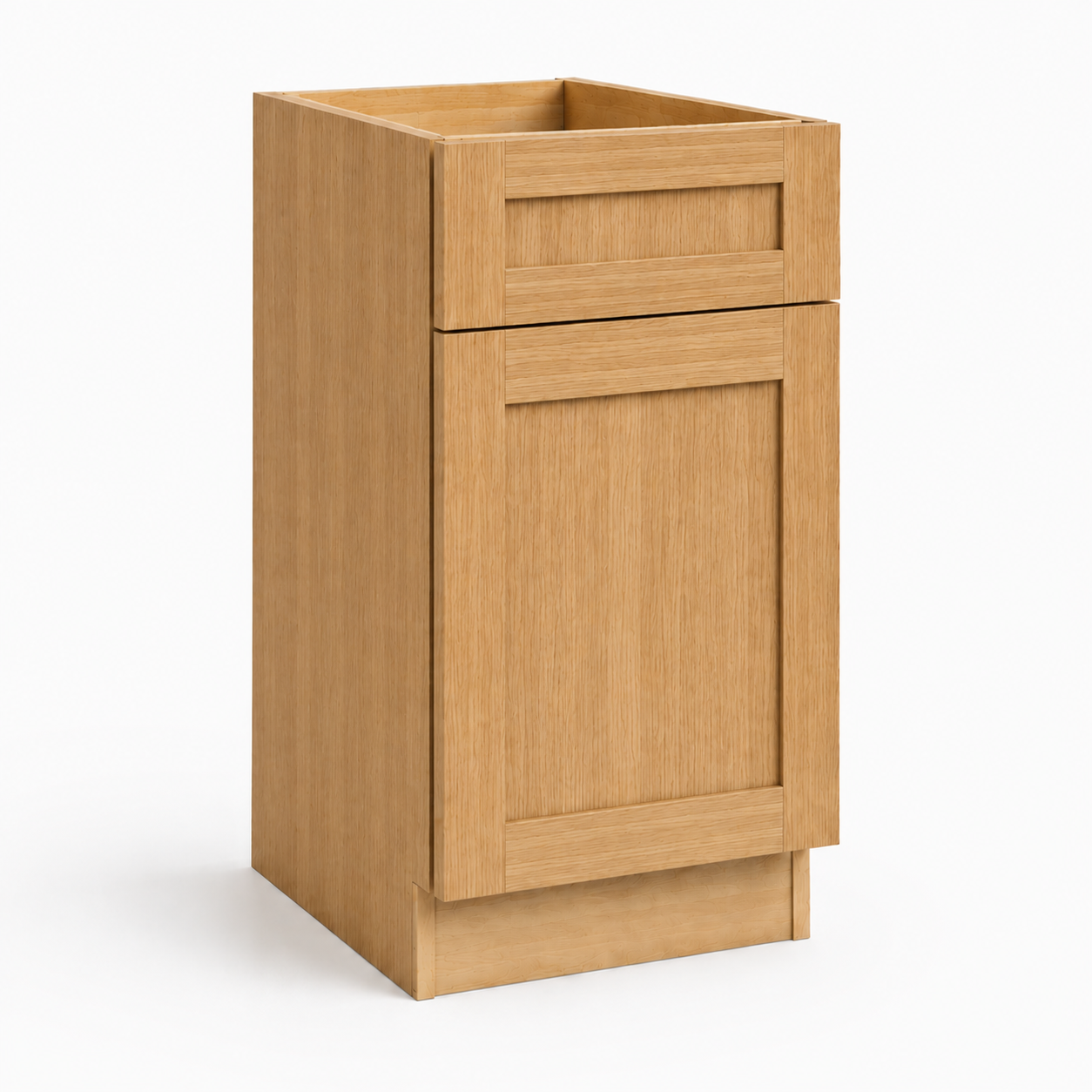 Wooden kitchen  cabinet with a drawer,  on a white background. ( USA Cabinets Outlet) 