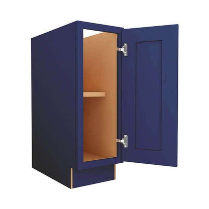 Navy Blue Shaker Base Cabinet Single Door Full Height