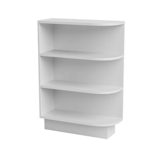 White Shaker Base End Shelf (Reversible)