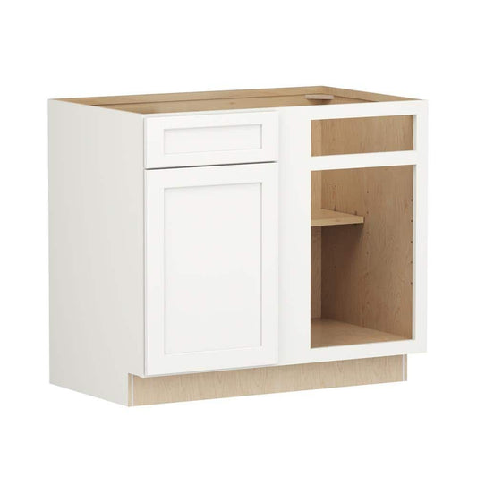 White Shaker Blind Corner Base Cabinet (L/R interchangeable)