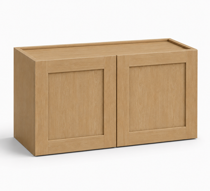 English Toffee Shaker 18″ H Double Doors Bridge Cabinet