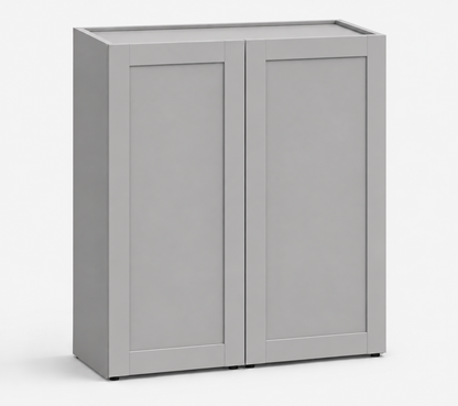 Gray Shaker 42″ H Double Door Wall Cabinet