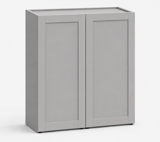 Gray Shaker 42″ H Double Door Wall Cabinet
